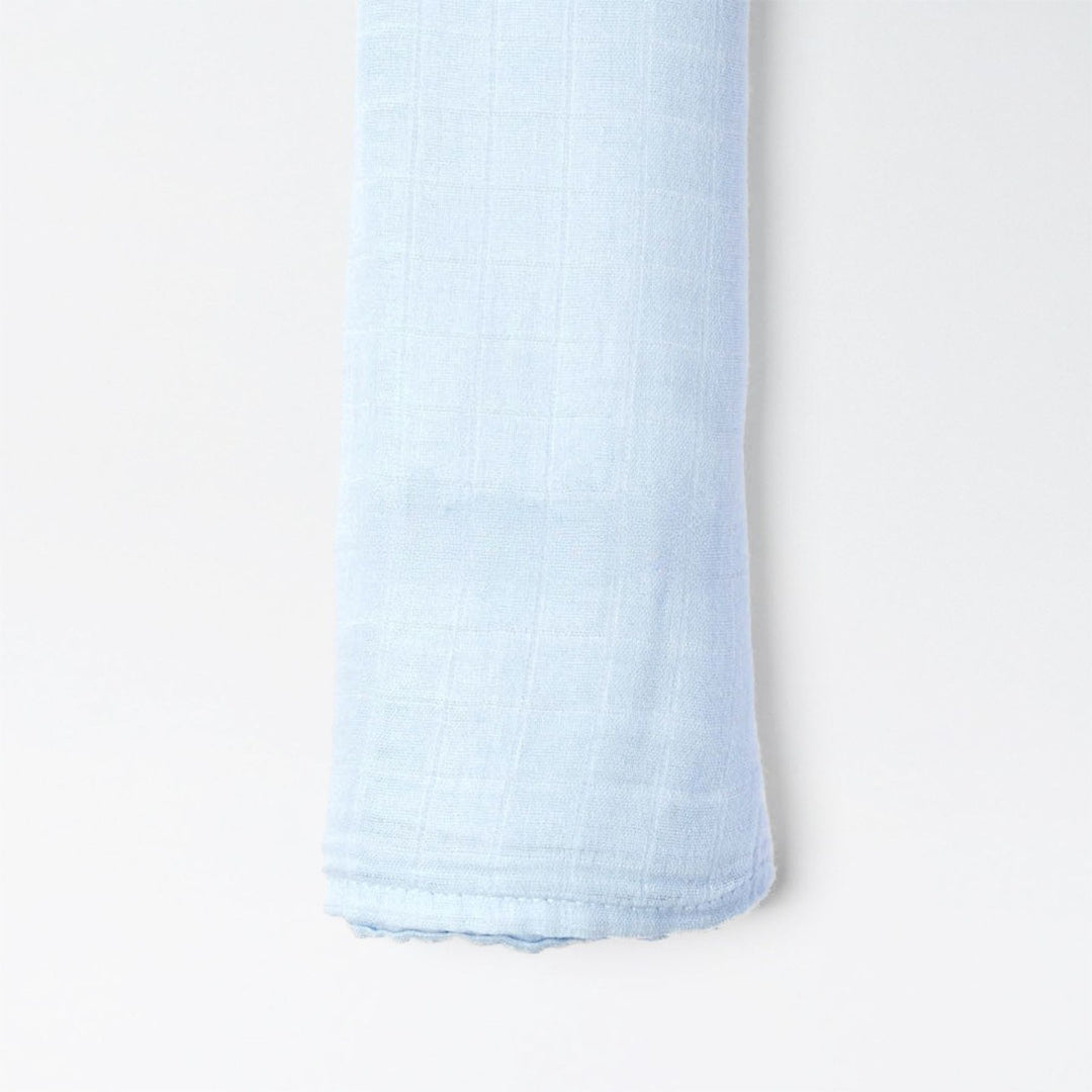 Personalized Bamboo Muslin Swaddle in Blue