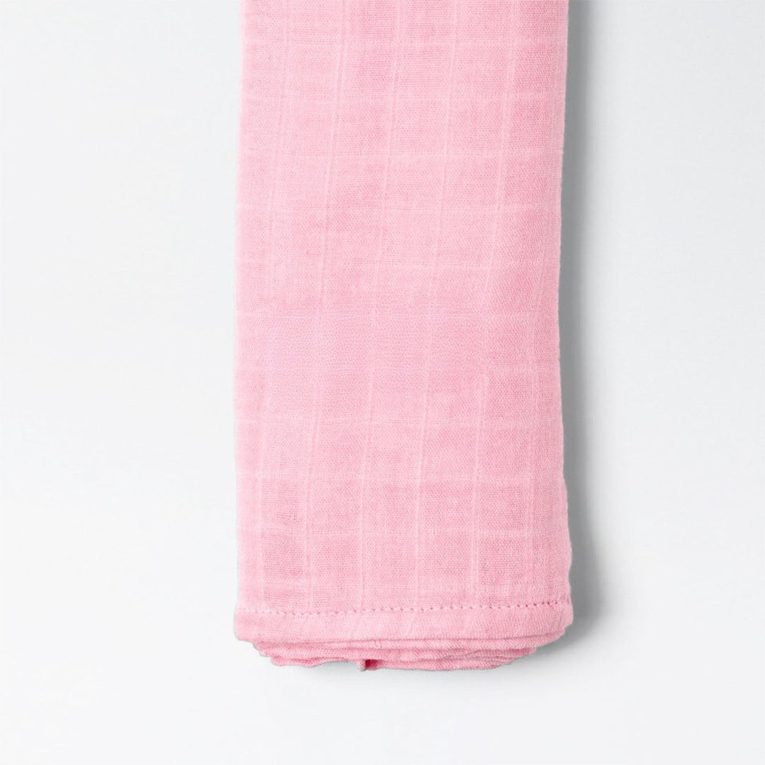 Personalized Bamboo Muslin Swaddle in Pink