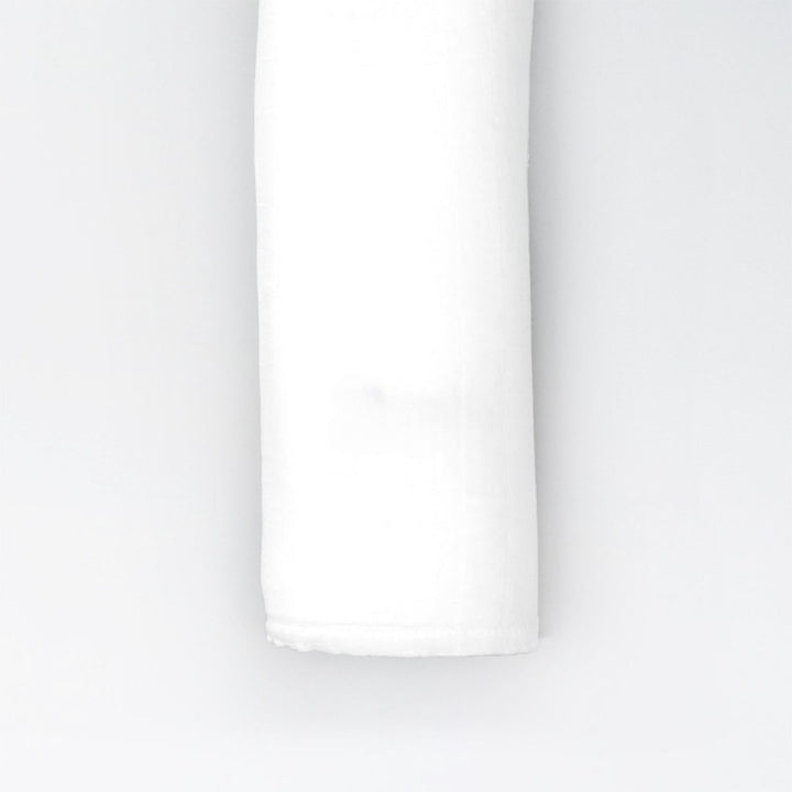 Personalized white bamboo muslin swaddle