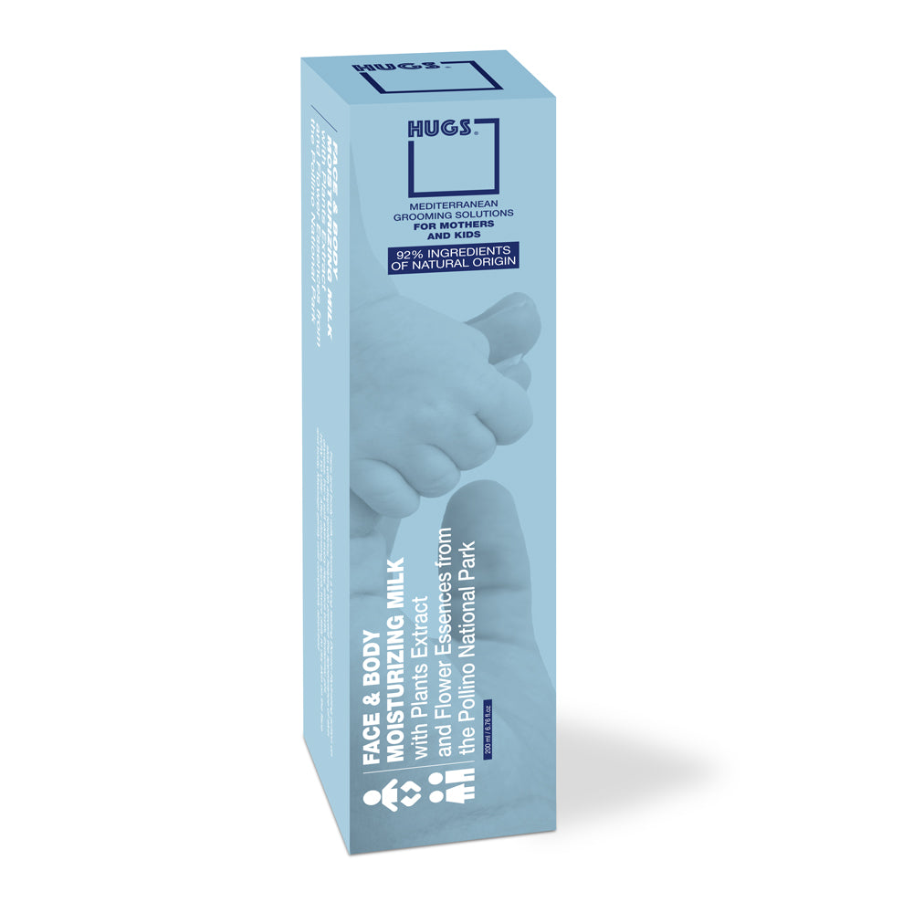 HUGS moisturizing milk for baby face and body