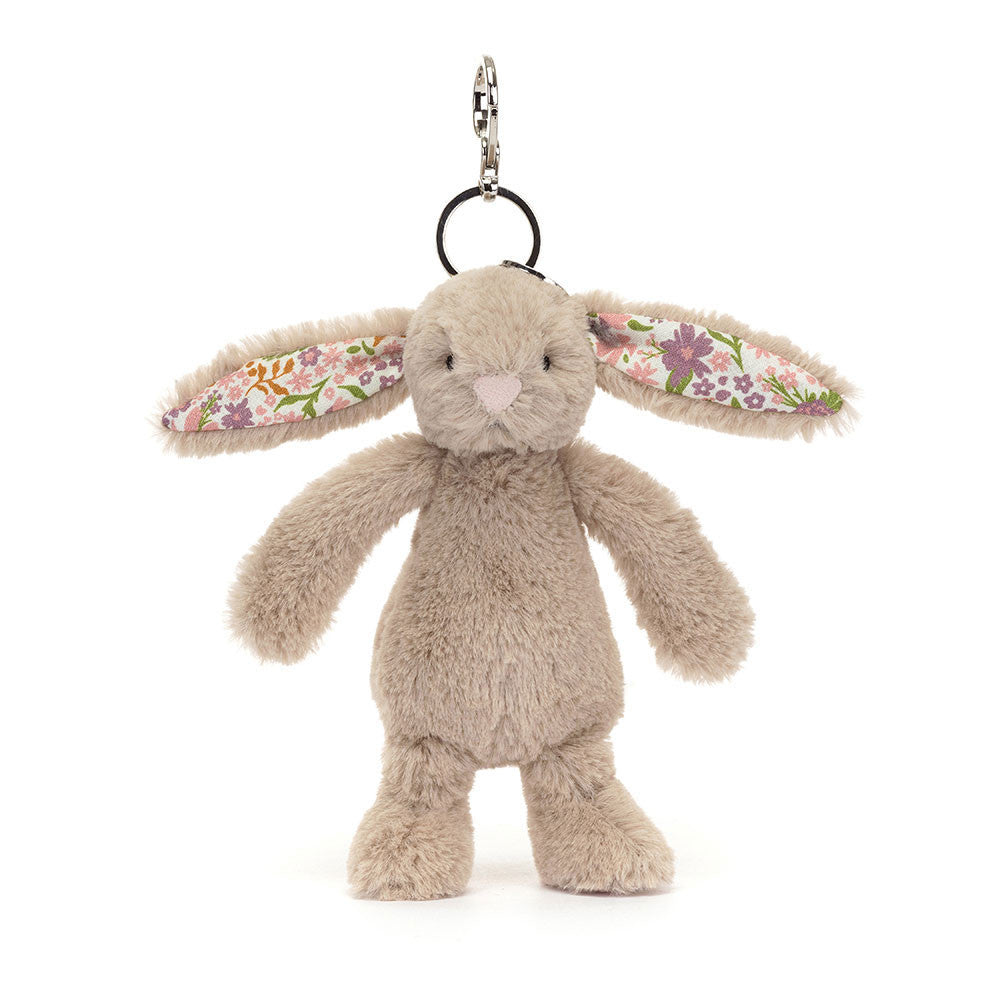 Jellycat Beige Petal Bunny Key Chain