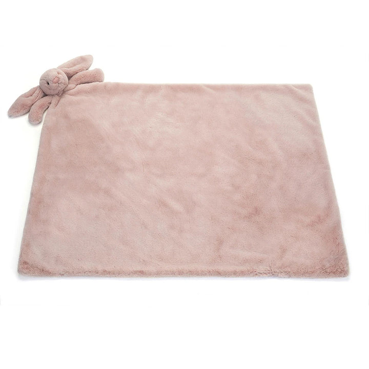 Jellycat bashful Luxe Rosa Bunny Blankie open