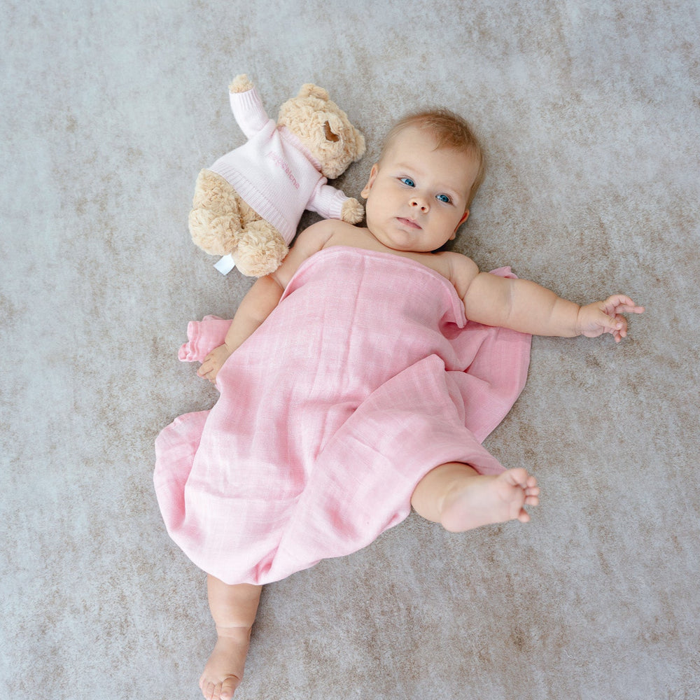 Teddy Bear with personalised pink jumper