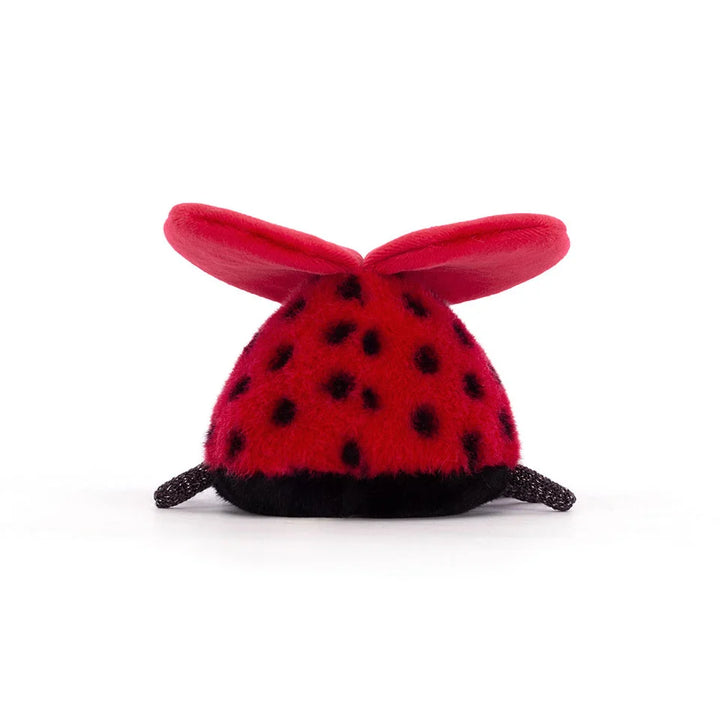 Jellycat Loulou Love Bug Plush Toy with Heart-Shaped Wings – Back View