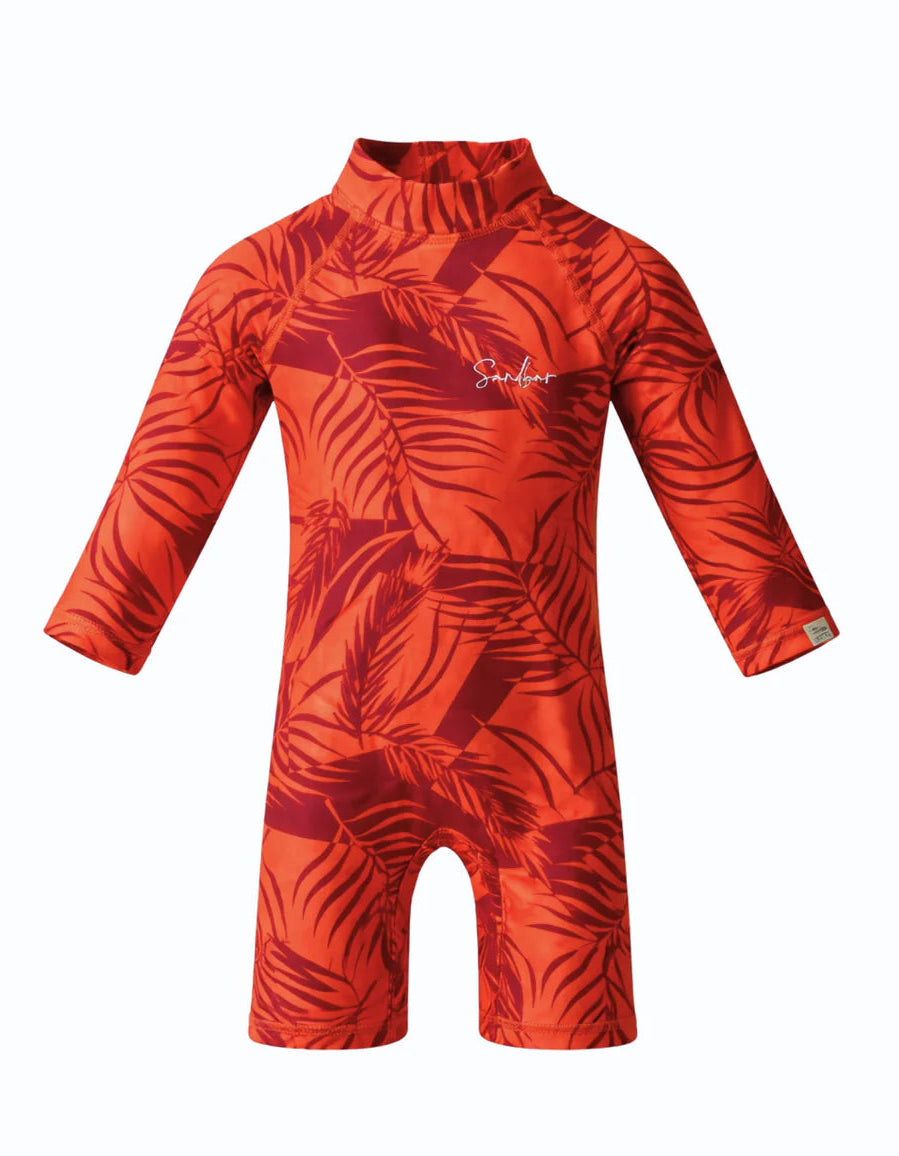 Products: Orange Palm Baby Swimsuit
