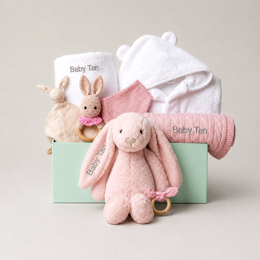 Personalised Baby Shower Gift Set - Pink