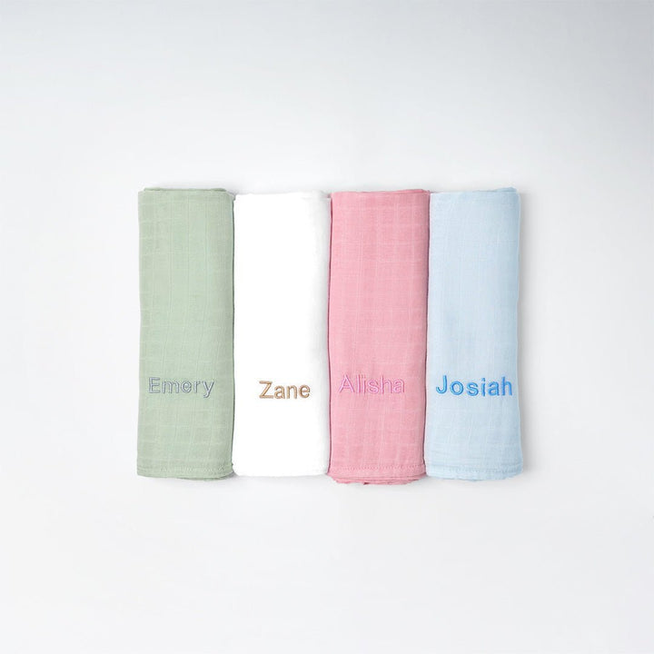 Bamboo Muslin Swaddle in 4 colours