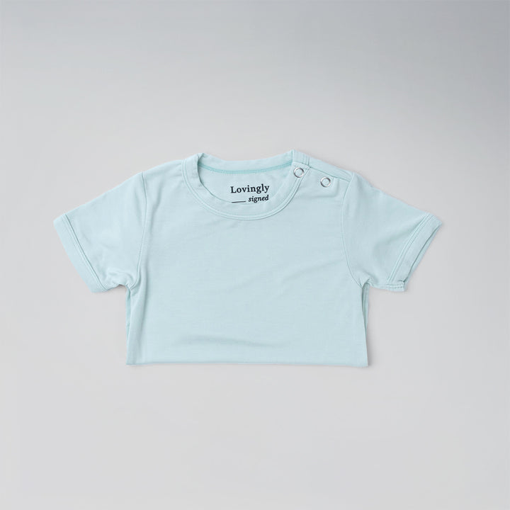 Bamboo Short Sleeve Green Babygrow