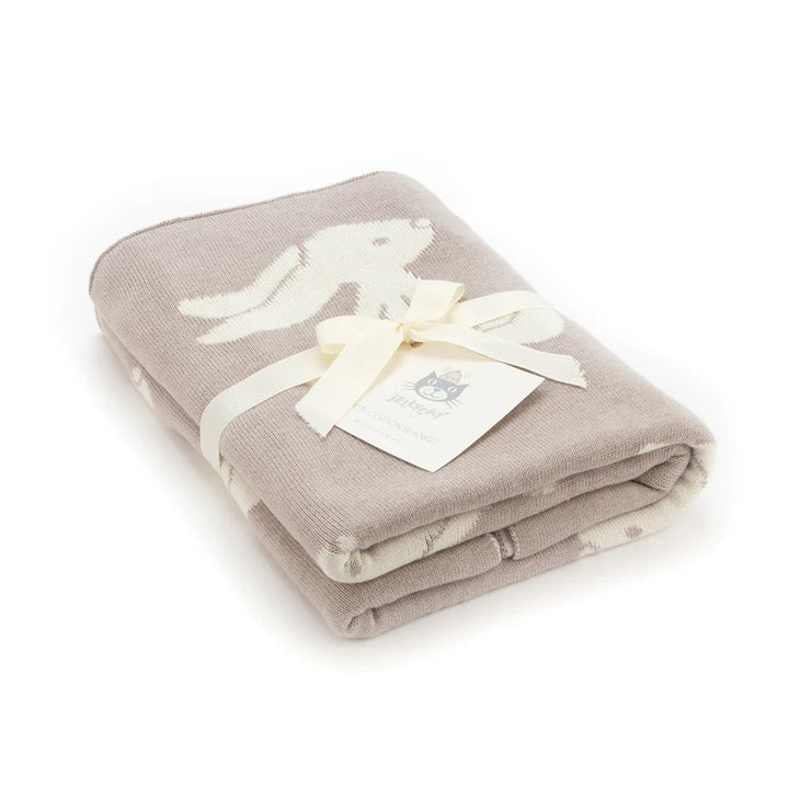 Beige Jellycat Bashful Bunny Blanket
