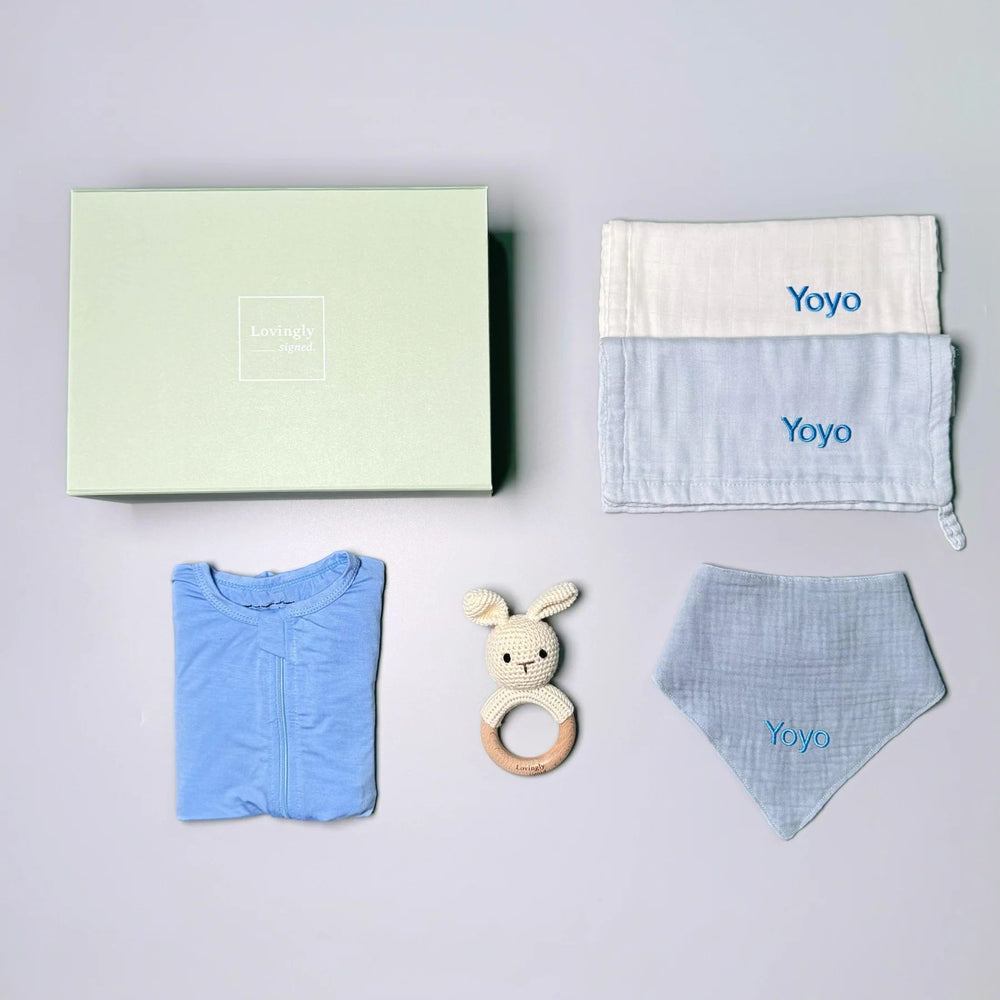 Bunny Love Gift Set in Blue
