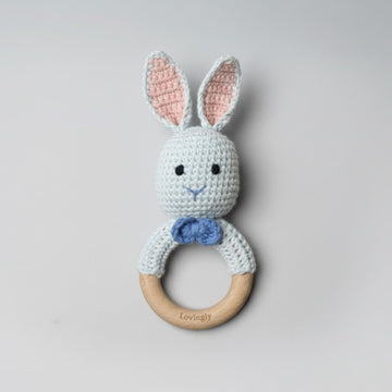 Bunny Rattle Teether (Multiple Colour Options)