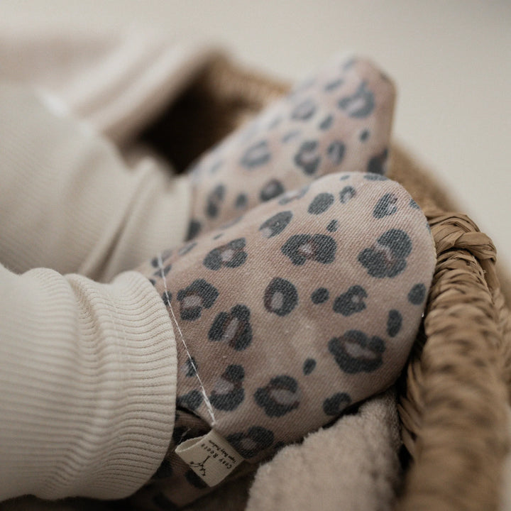 Baby wearing Cosy Roots Vegan Shoes - Leo