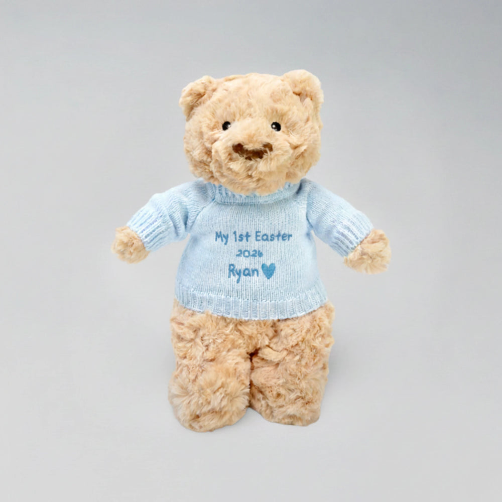 Personalised Easter Bear with Jumper and Name