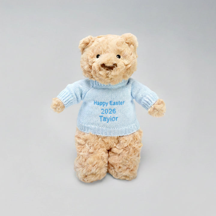 Personalised Easter Bear with Jumper and Name