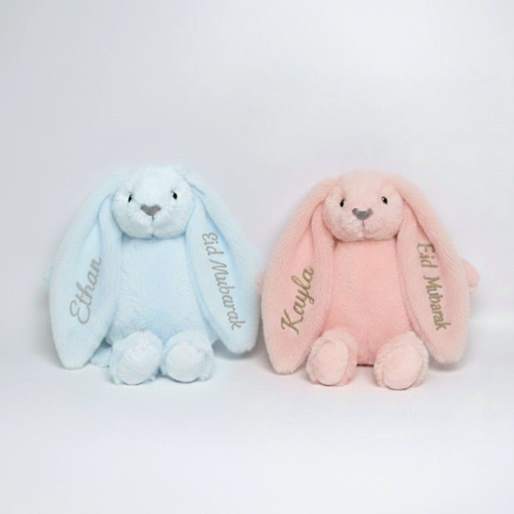 Lovingly Signed UAE personalised bunny gift for children during Eid.