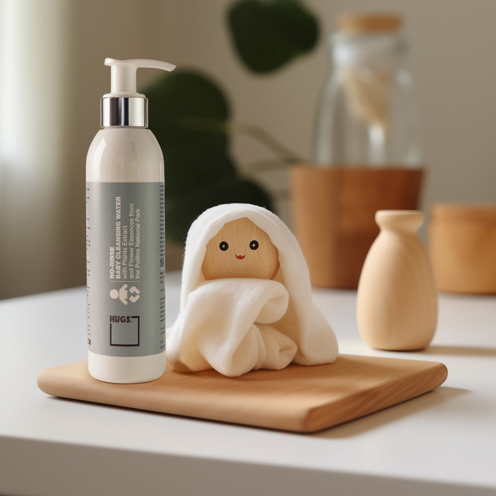 HUGS no-rinse baby micellar water for face and body

