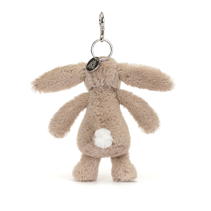 Back view of Jellycat Beige Petal Bunny Key Chain
