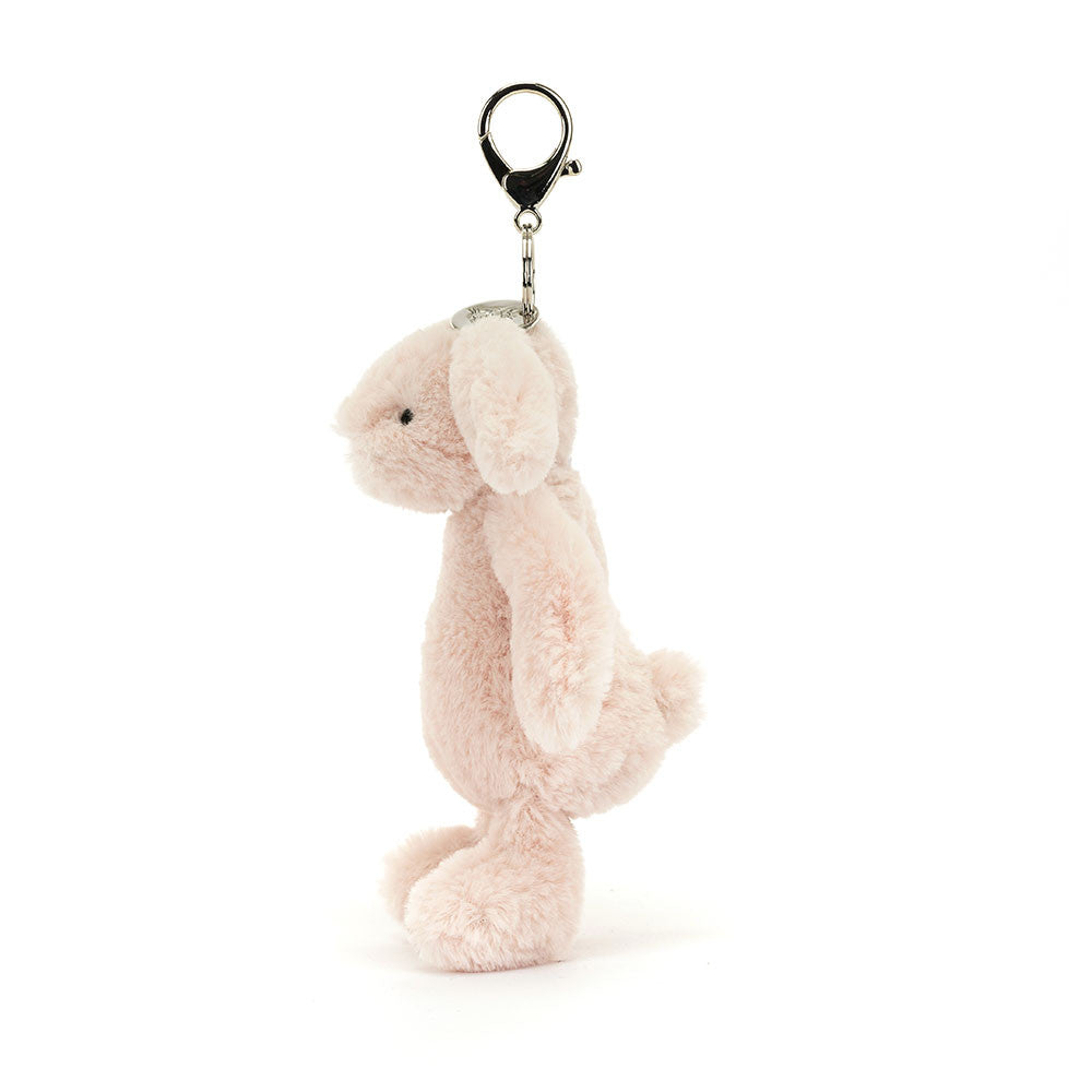 Side view of Jellycat Blush Bunny Key Chain