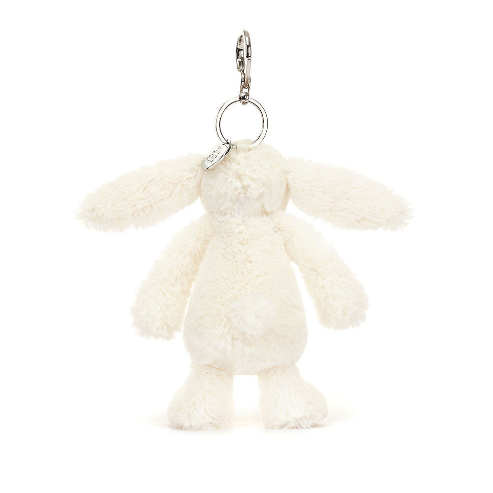 Back view of Jellycat Cream Berry Bunny Key Chain
