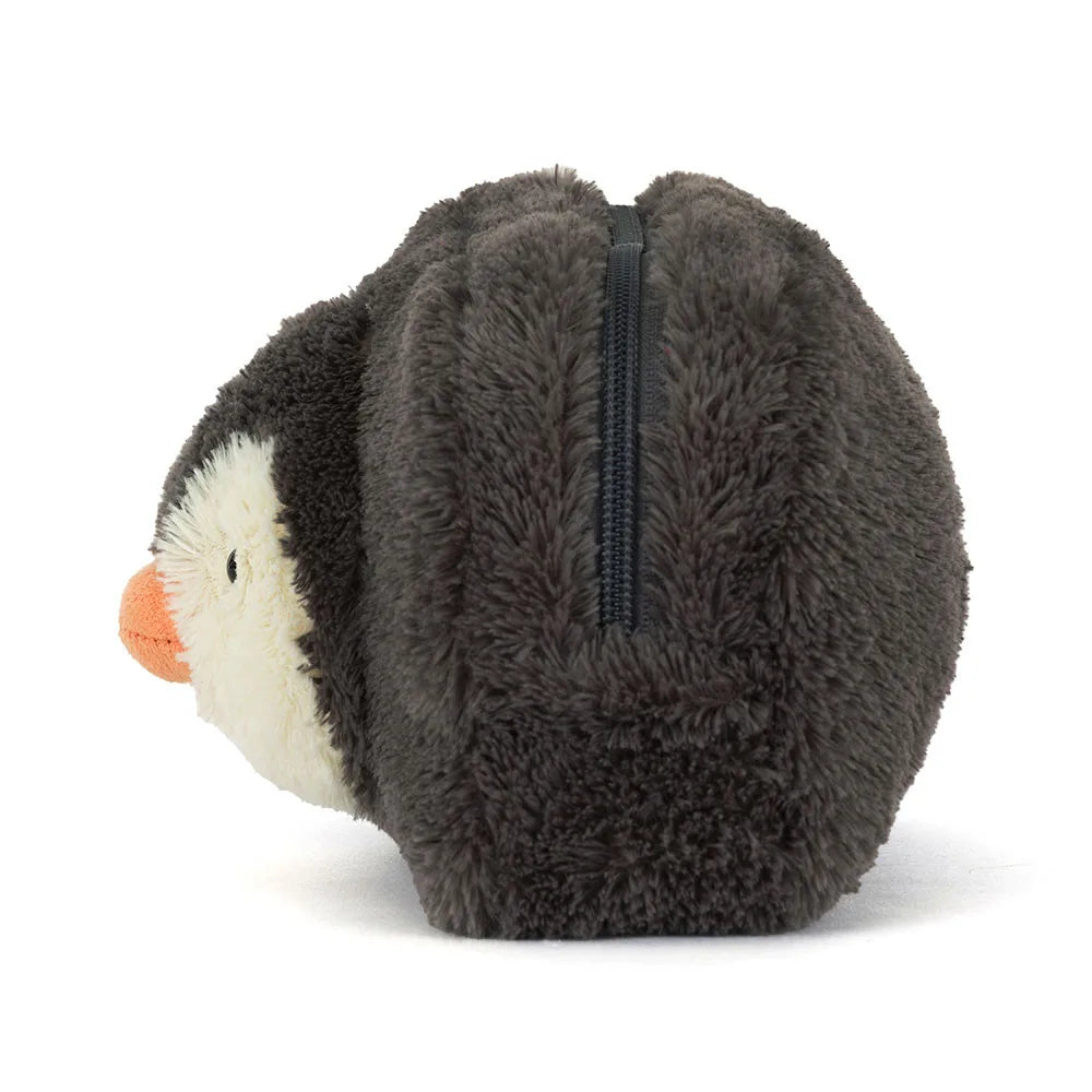 Side View of Jellycat Peanut Penguin Pouch