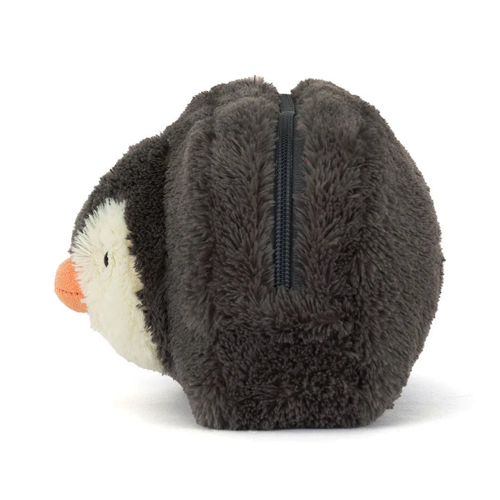 Side View of Jellycat Peanut Penguin Pouch