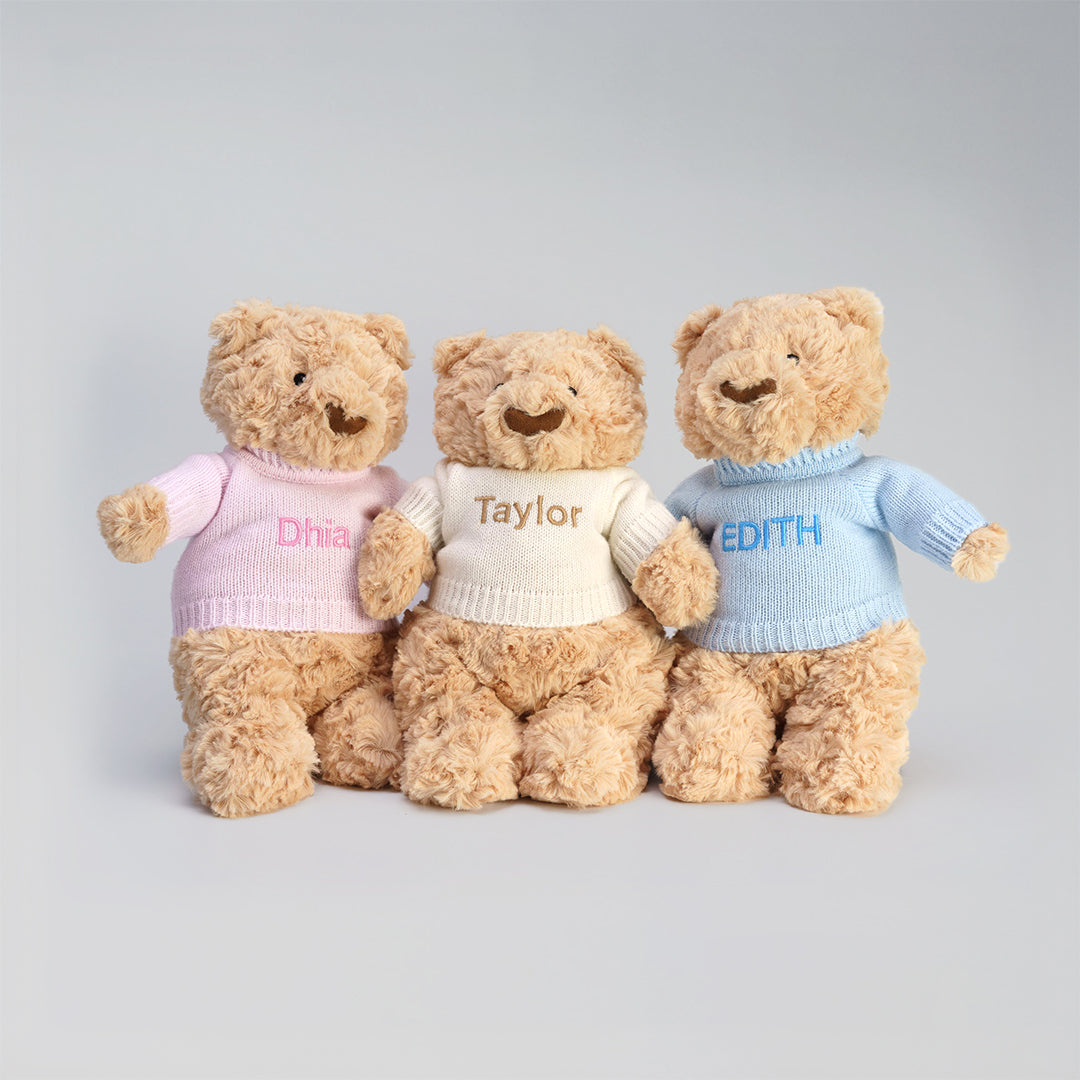 Hugsy Bear Soft Toy in Personalised Shirts