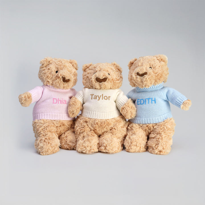 Hugsy Bear Soft Toy in Personalised Shirts