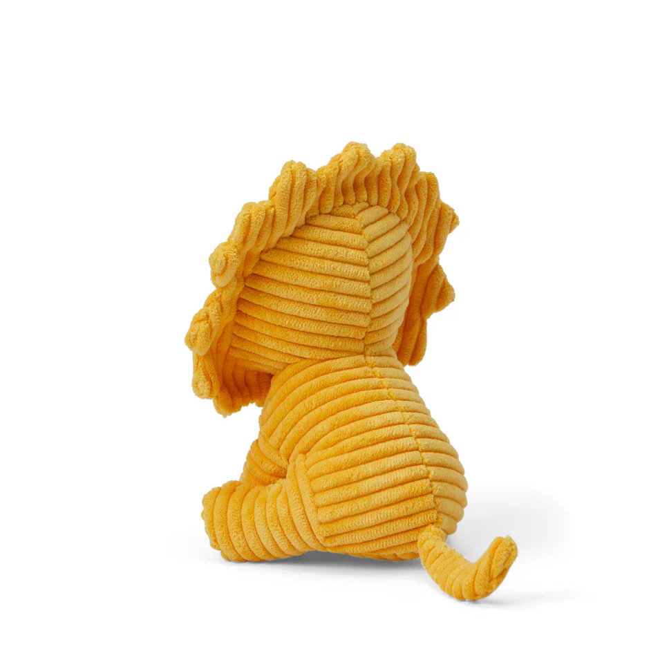Miffy Yellow Corduroy Lion Soft Toy Side and Back View