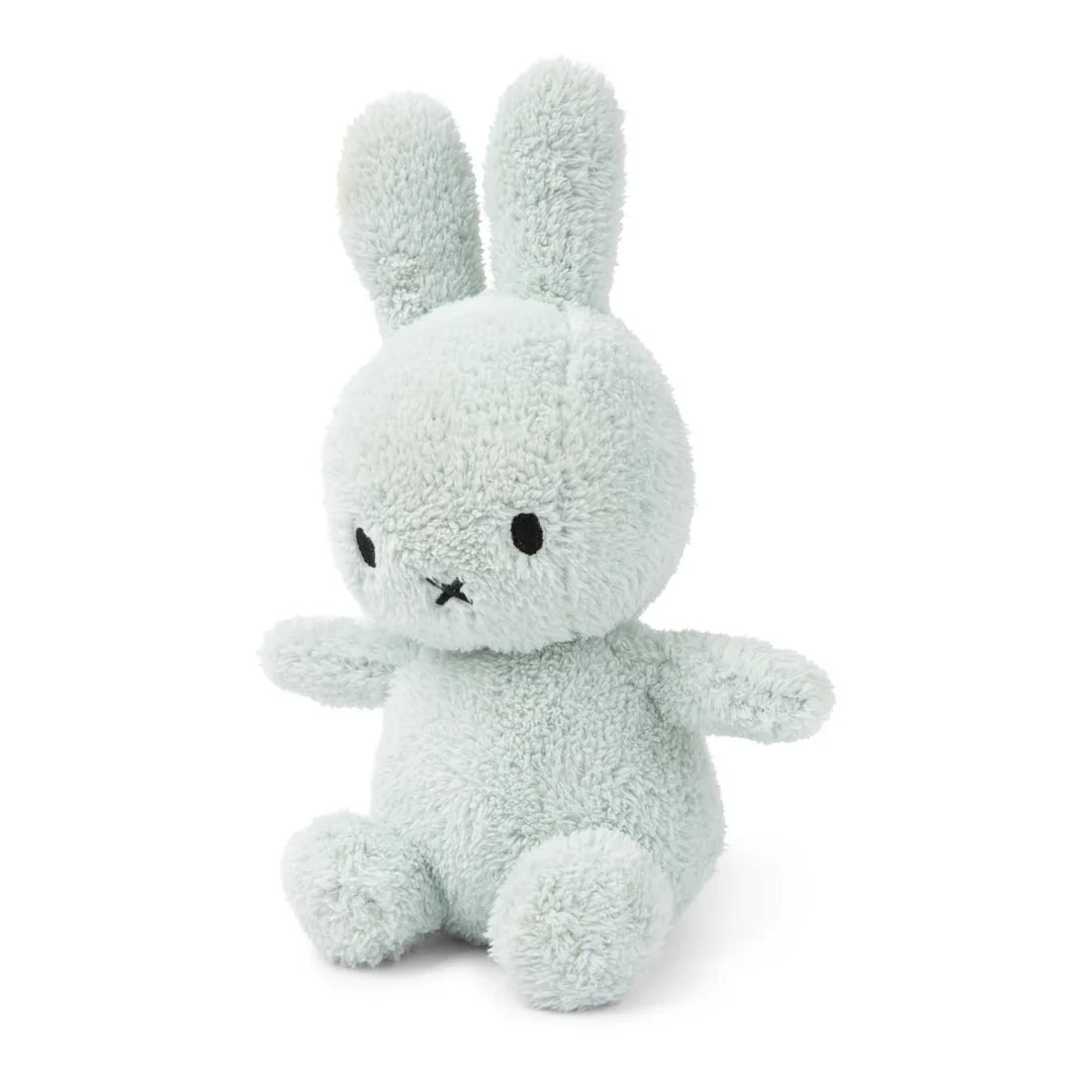 Miffy Sitting Terry Soft Green Plush Bunny Angled Front View