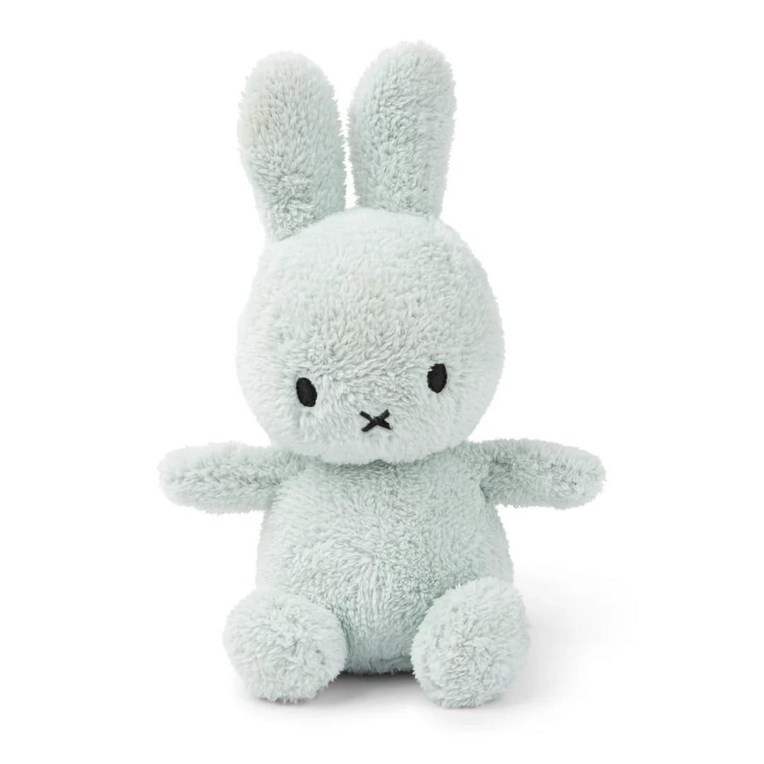 Miffy Sitting Terry Soft Green Plush Bunny Front View