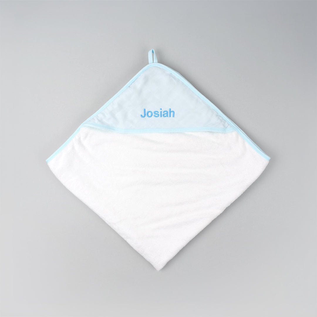 Personalized Bamboo Muslin Hooded Towel (Multiple Color Options)