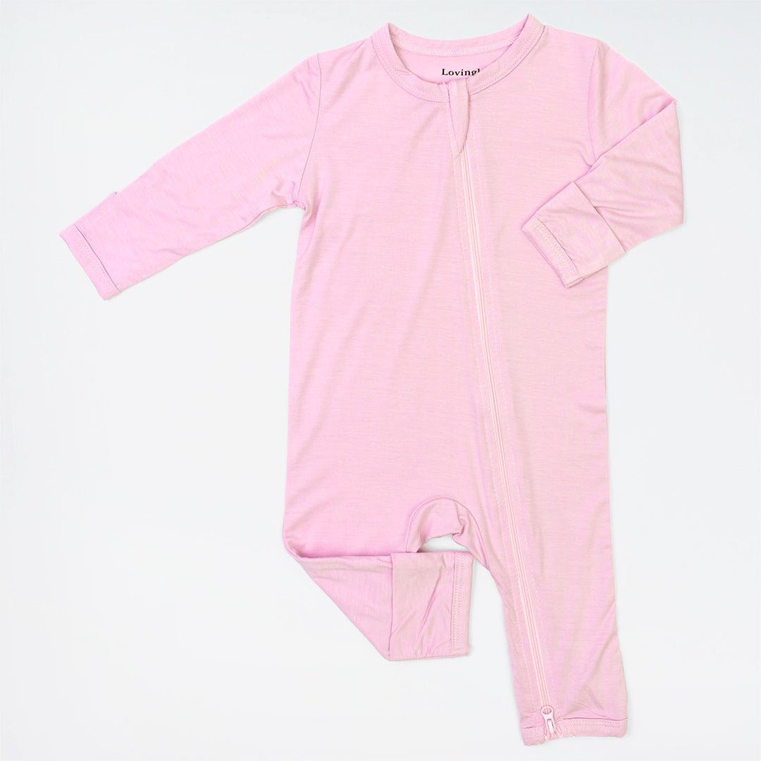 Bamboo Long Sleeve Bodysuit Pink – Lovingly Signed AE