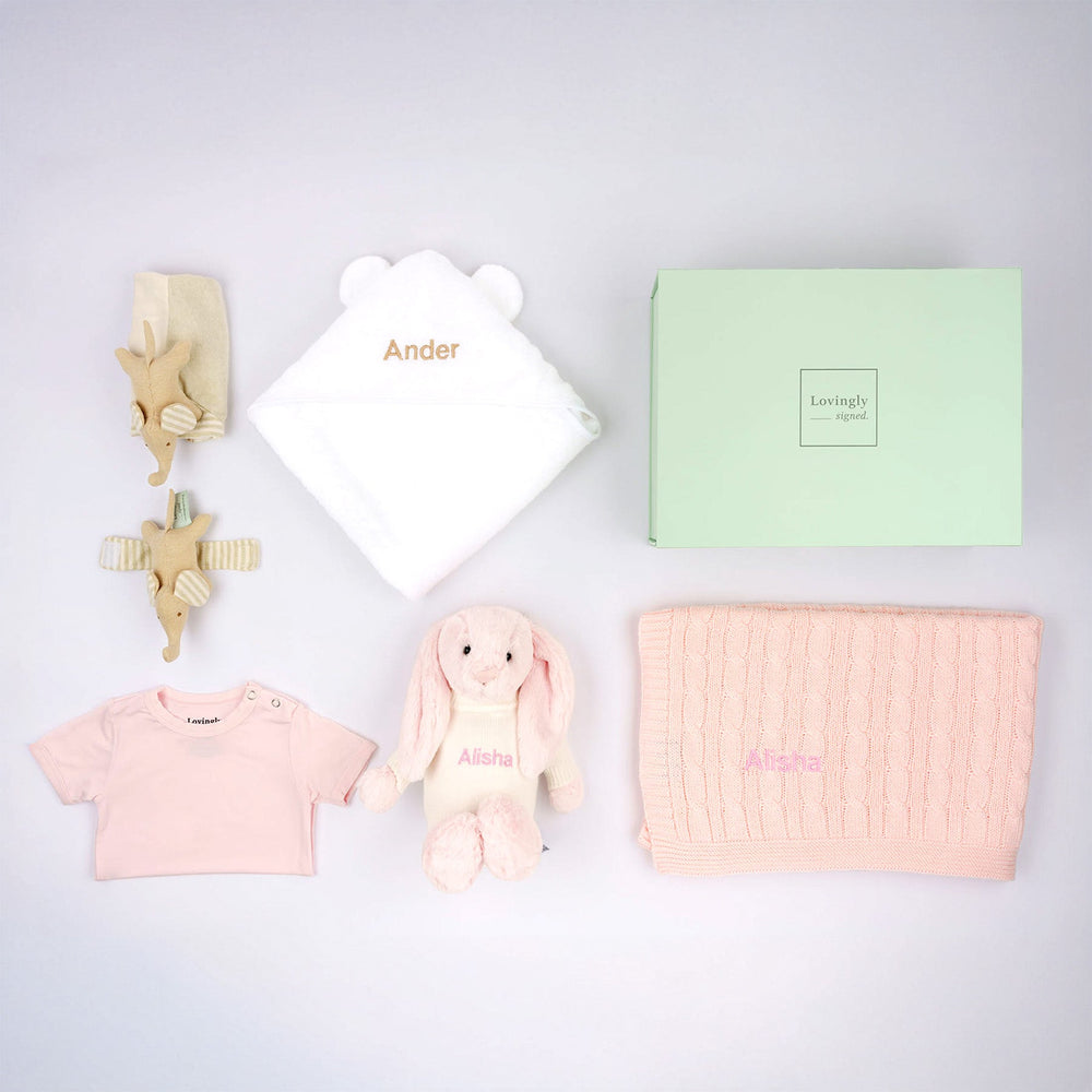 Joyful Baby Gift Set in Pink