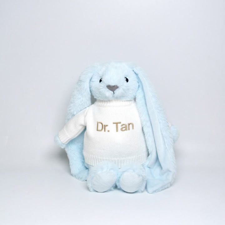 Teacher Personalised Blue Bunny