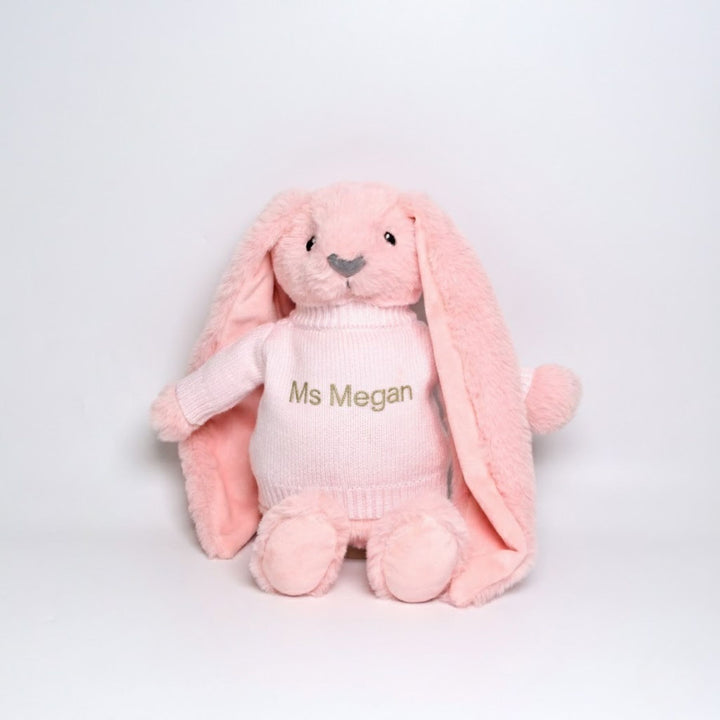 Teacher Personalised Pink Bunny