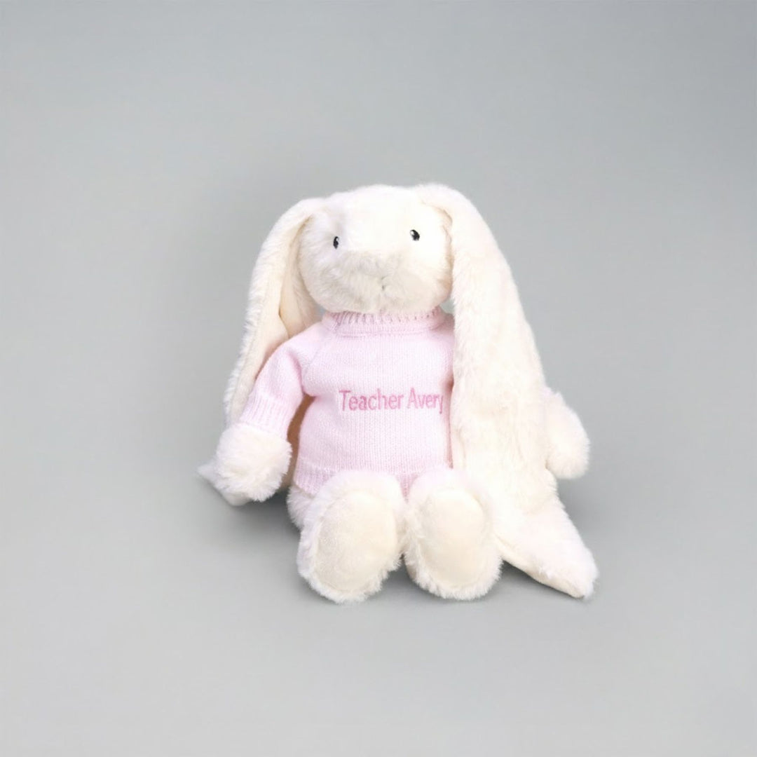 Teacher Personalised Cream Bunny