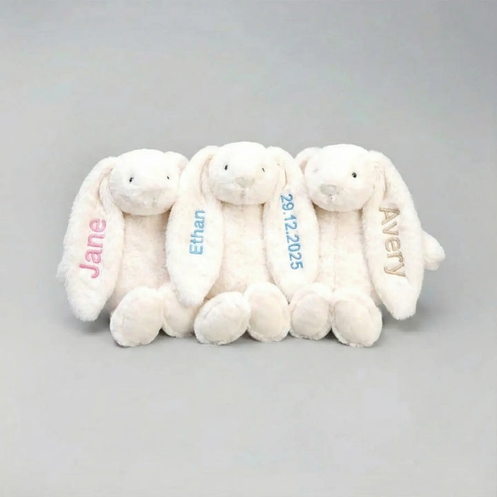Small personalised soft toy bunny