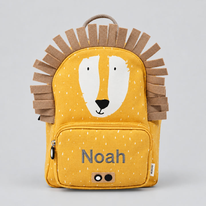 Personalised Trixie Mr Lion kids backpack with Noah embroidered, UAE