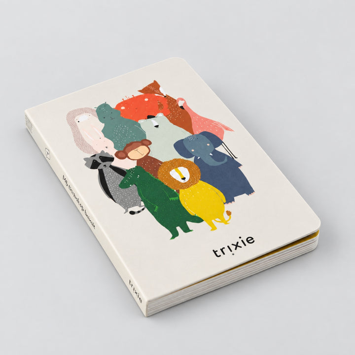 Trixie Flip Flap board book with colourful animal illustrations, interactive learning book for toddlers UAE