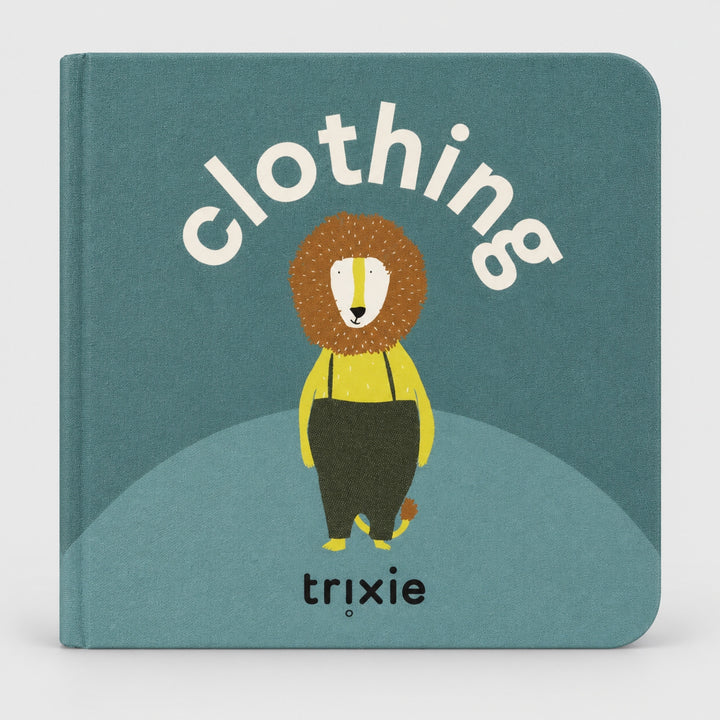 Trixie Clothing board book with lion cover, first words learning book for toddlers UAE