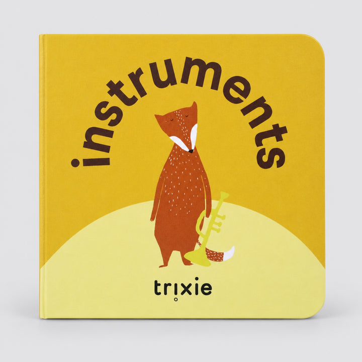 Trixie Instruments board book with fox cover, first words learning book for toddlers UAE