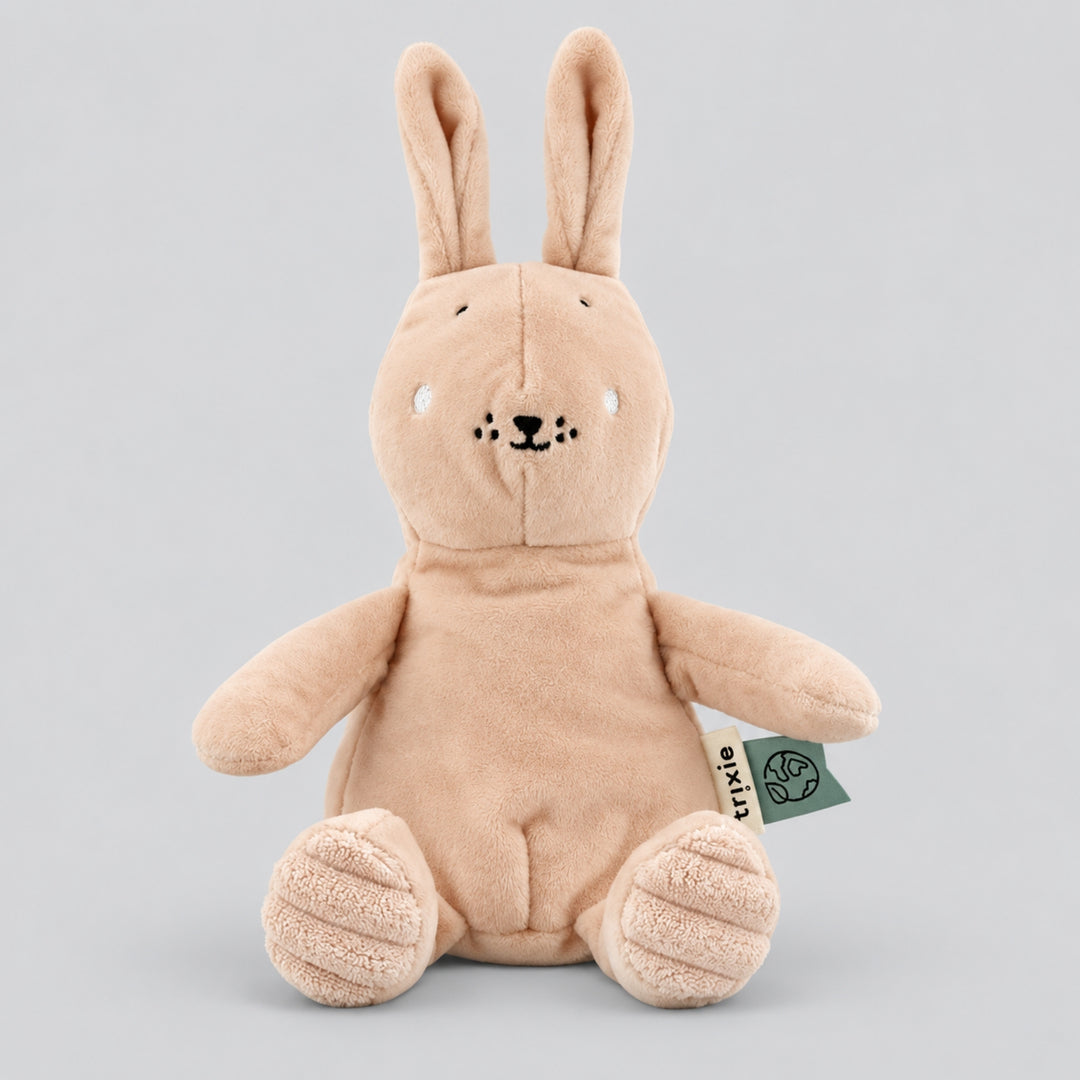 Trixie Rabbit plush soft toy in blush pink, cuddly bunny toy for babies UAE 